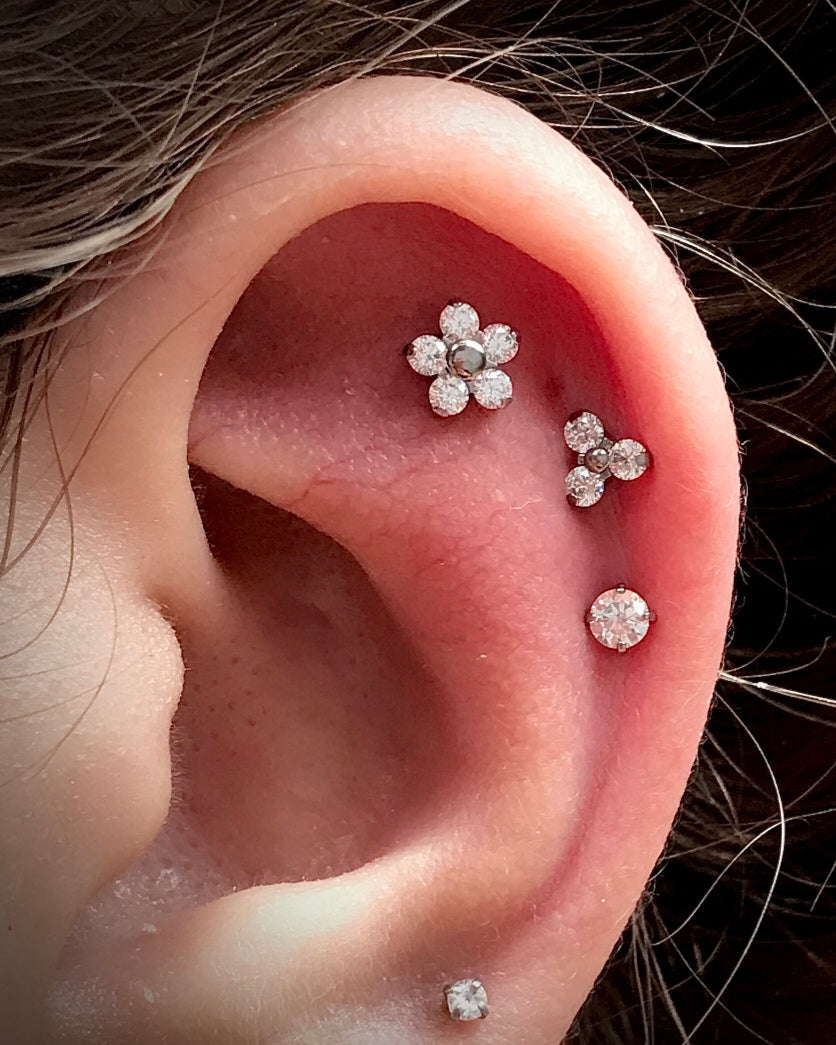 Flor Zircônias com Miolo