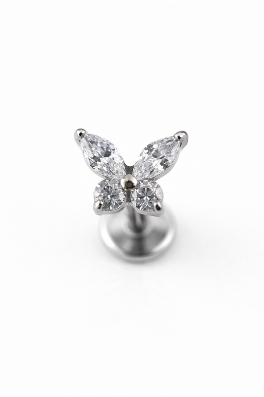 Borboleta Zircônias (modelo 2)
